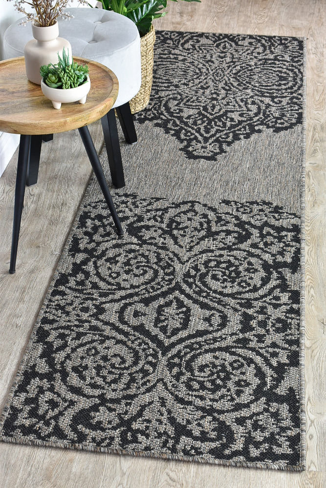 Affordable Alaska Runner Rug in Brown & Black