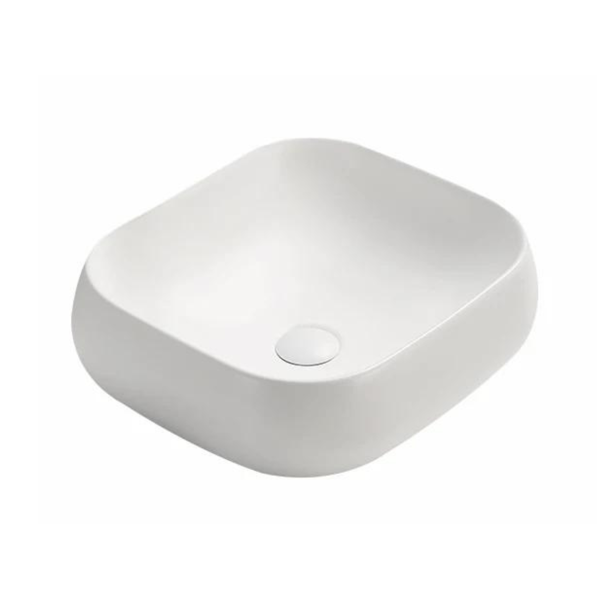 POSEIDON Glossy White Square Ceramic Basin (450x400x145) - Hot Sale