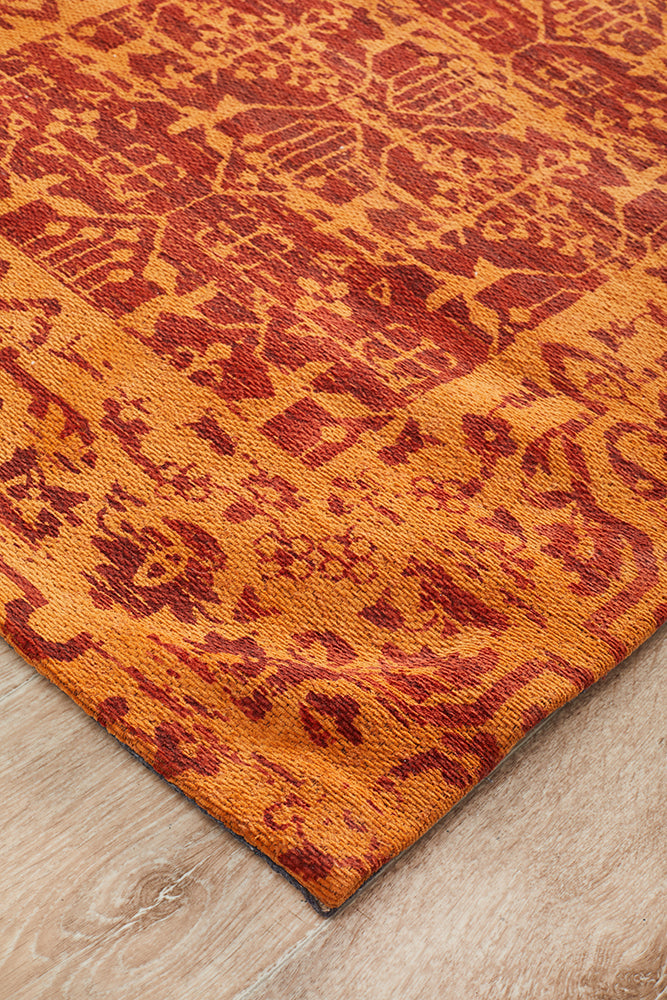 Hot Deal! Magnolia Paprika Runner Rug