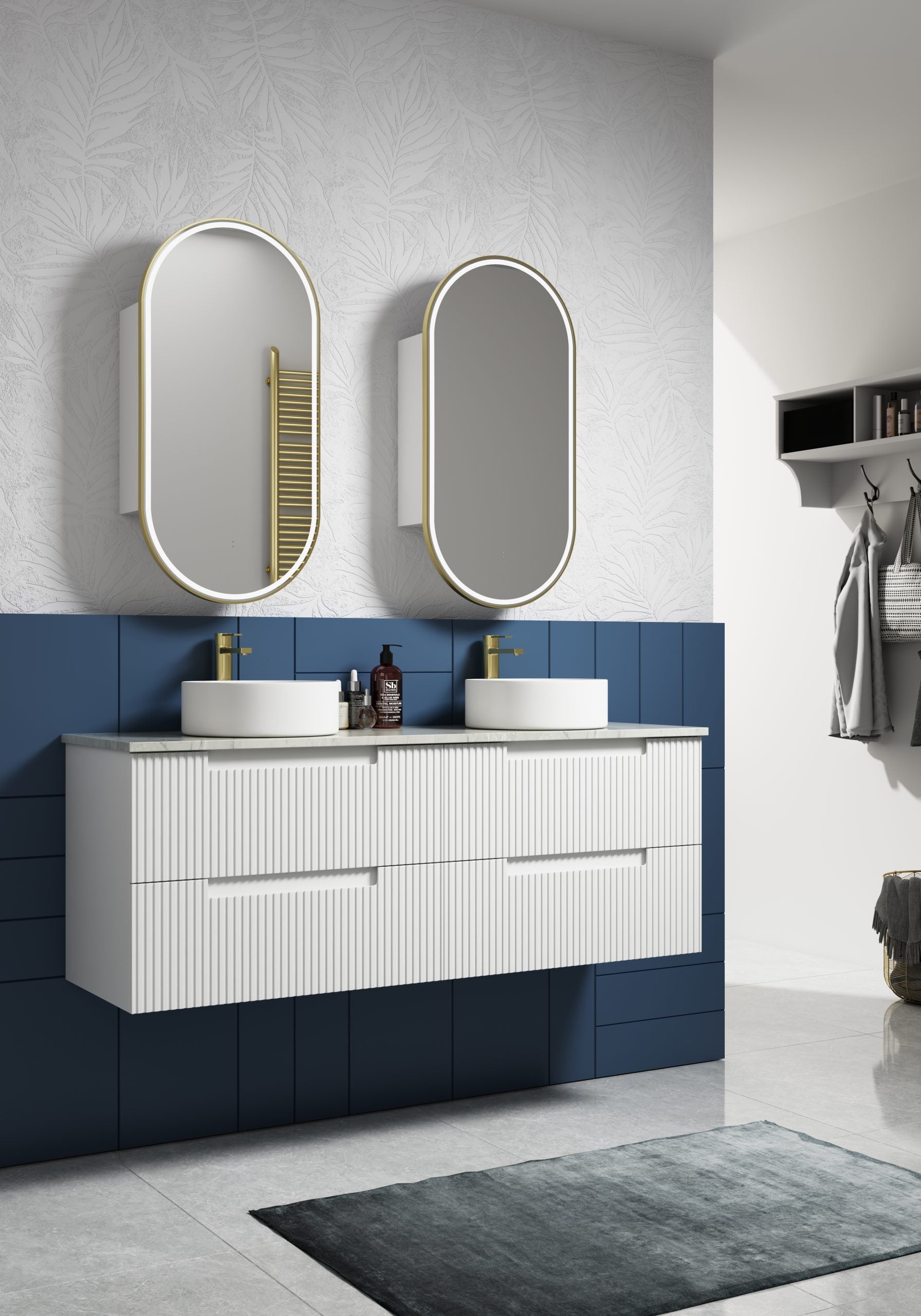 Matte White NEVA Wall - Hung Vanity Available in All Sizes