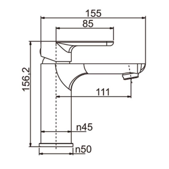 Persano Chrome Bathroom Sink Basin Mixer with 15-Year Warranty