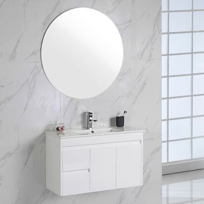 Hot Sale! MAYA Gloss White Slim Wall - Hung Vanity in 750/900 Sizes for Compact Bathrooms