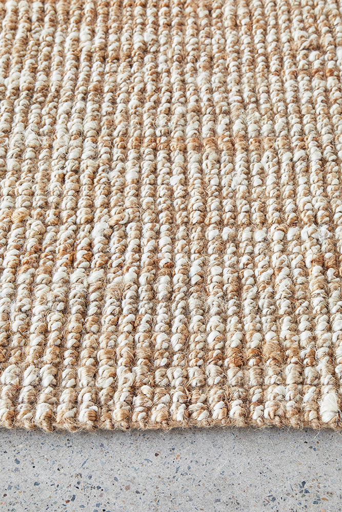 Exclusive Harlow Hunter Natural Hand - Woven Jute Rug for Coastal, Bohemian & Modern Homes