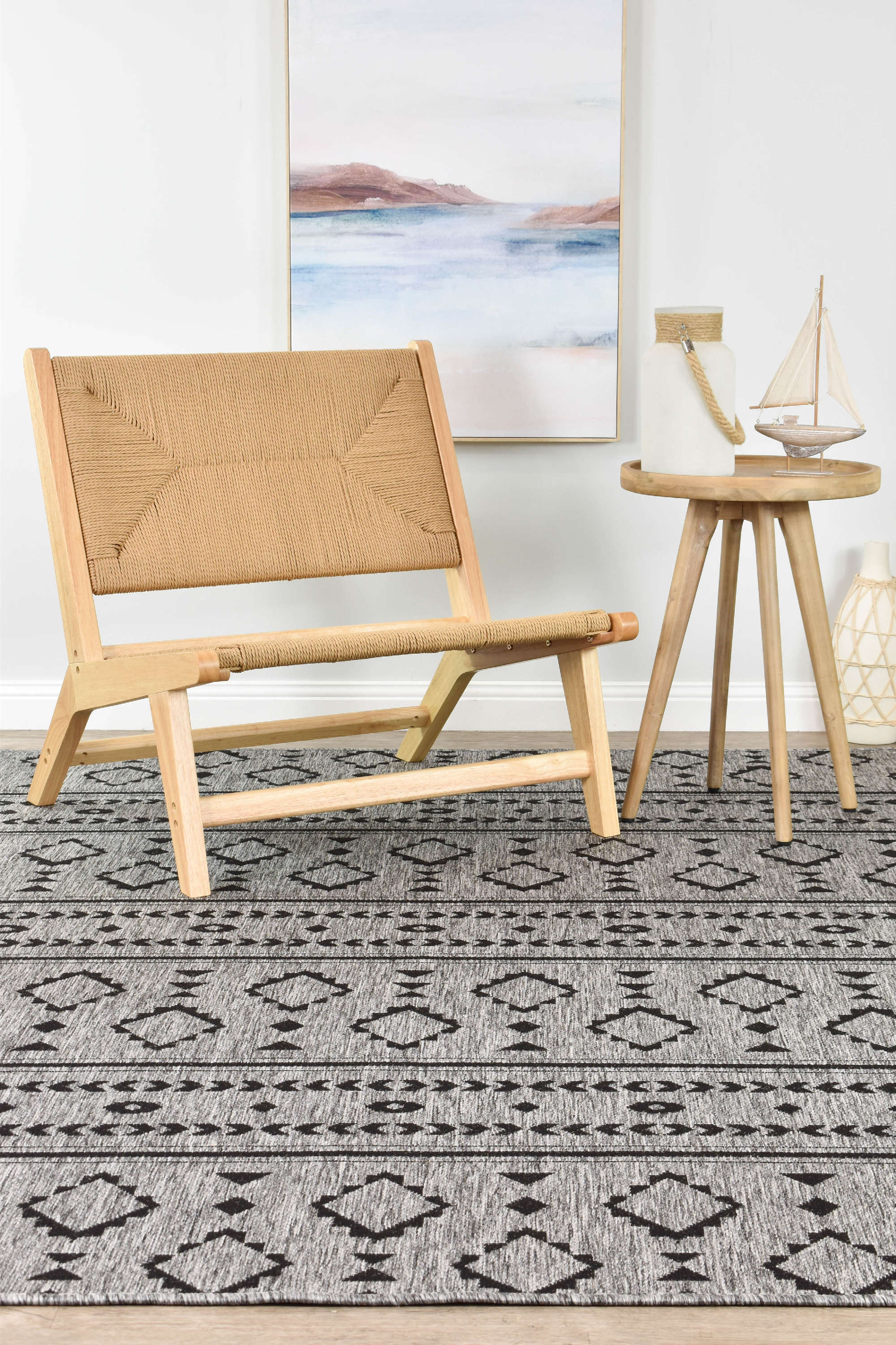 Alaska Durable Dark Grey Washable Rug in Various Sizes 3333 - DM9E