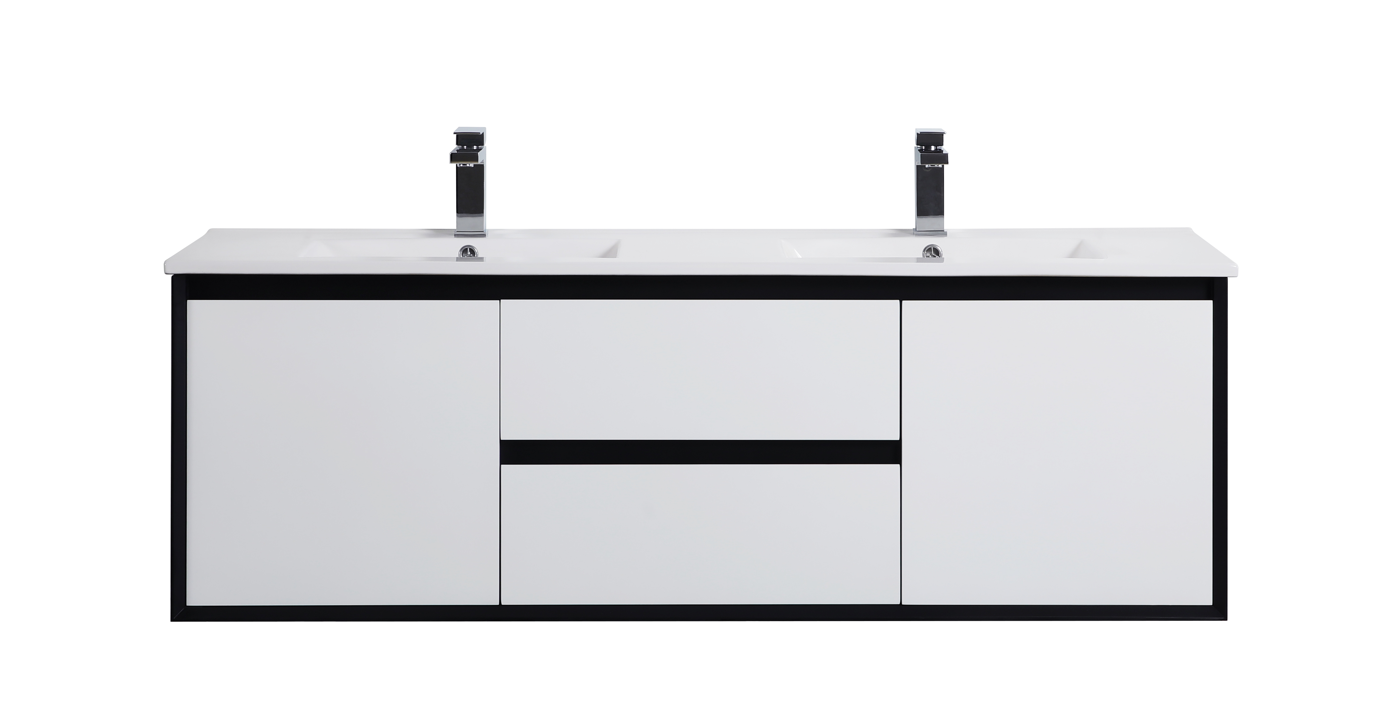 PETRA 1200mm Wall-Hung Bathroom Vanity with Single/Double Bowls - Stylish and Durable!