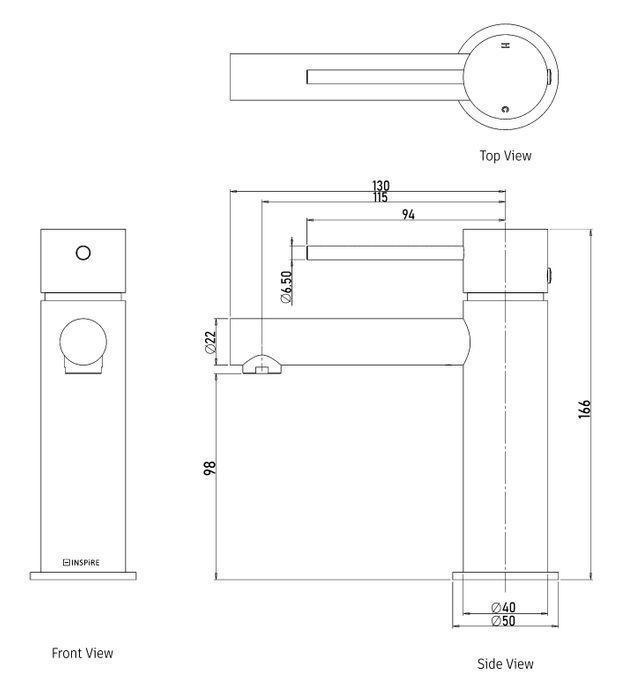 Exclusive Moonlight Solid Surface Rectangle Basin with Optional Mixer & Bottle Trap (1500x460x80)