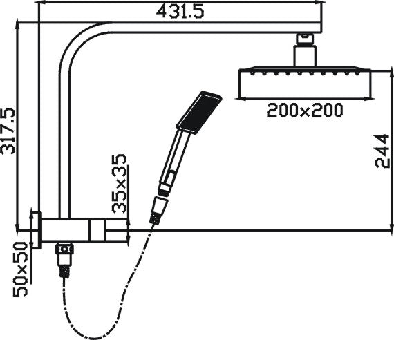 Hot Deal! Eric Chrome Shower System