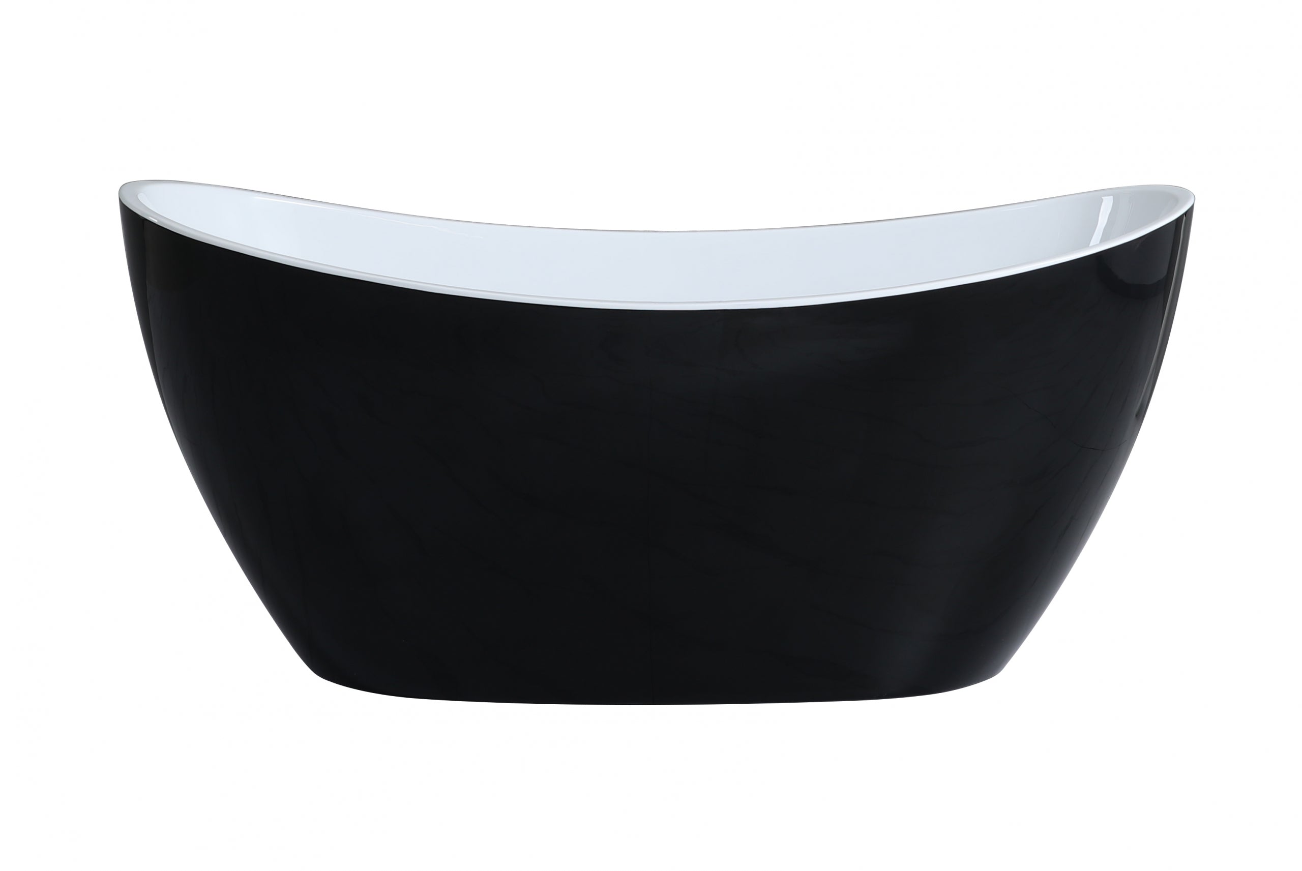 Evie Freestanding Bathtub - Matte Black & White (1500/1700mm) - Luxury Deal