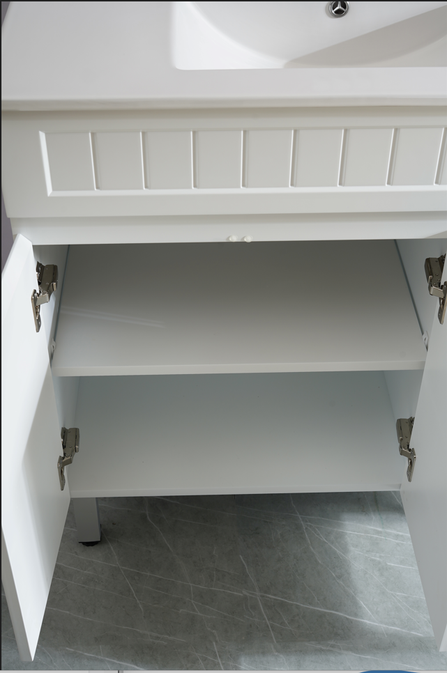 Exclusive Sale! Acacia 900mm Matte White PVC Floor Standing Shaker Vanity