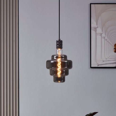 4W E27 LED Globe - Black Vapourised, 2000K, Dimmable