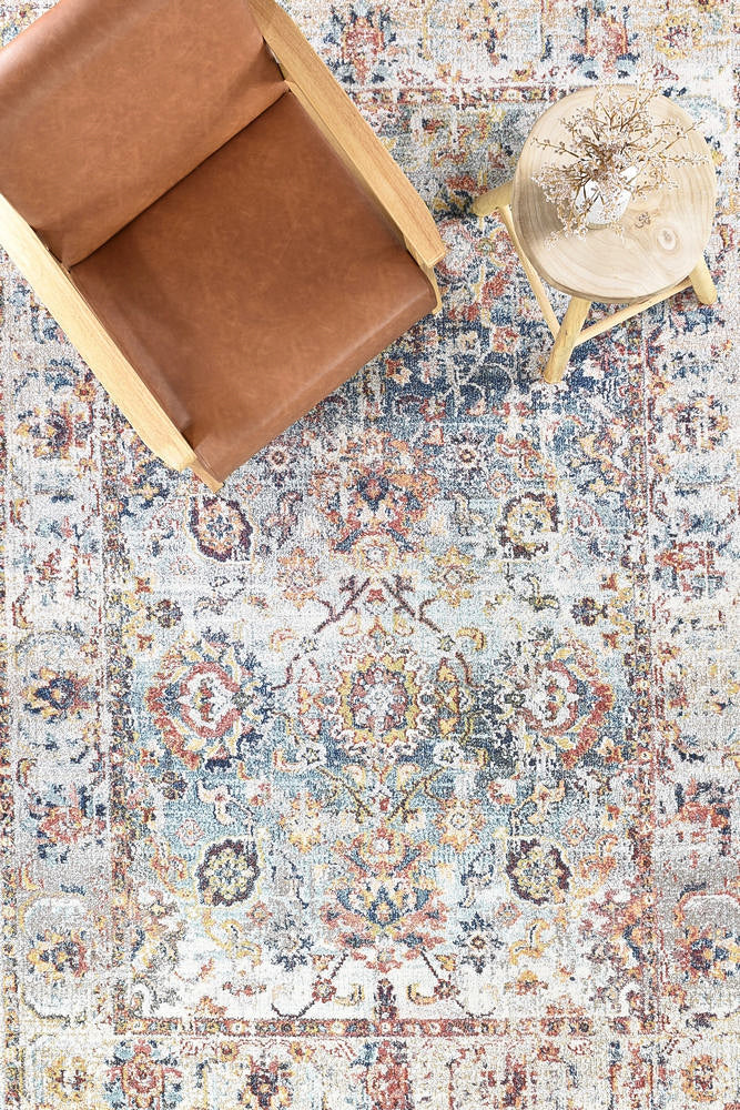 Hot! Navy Cream Morocco 0410A Rug
