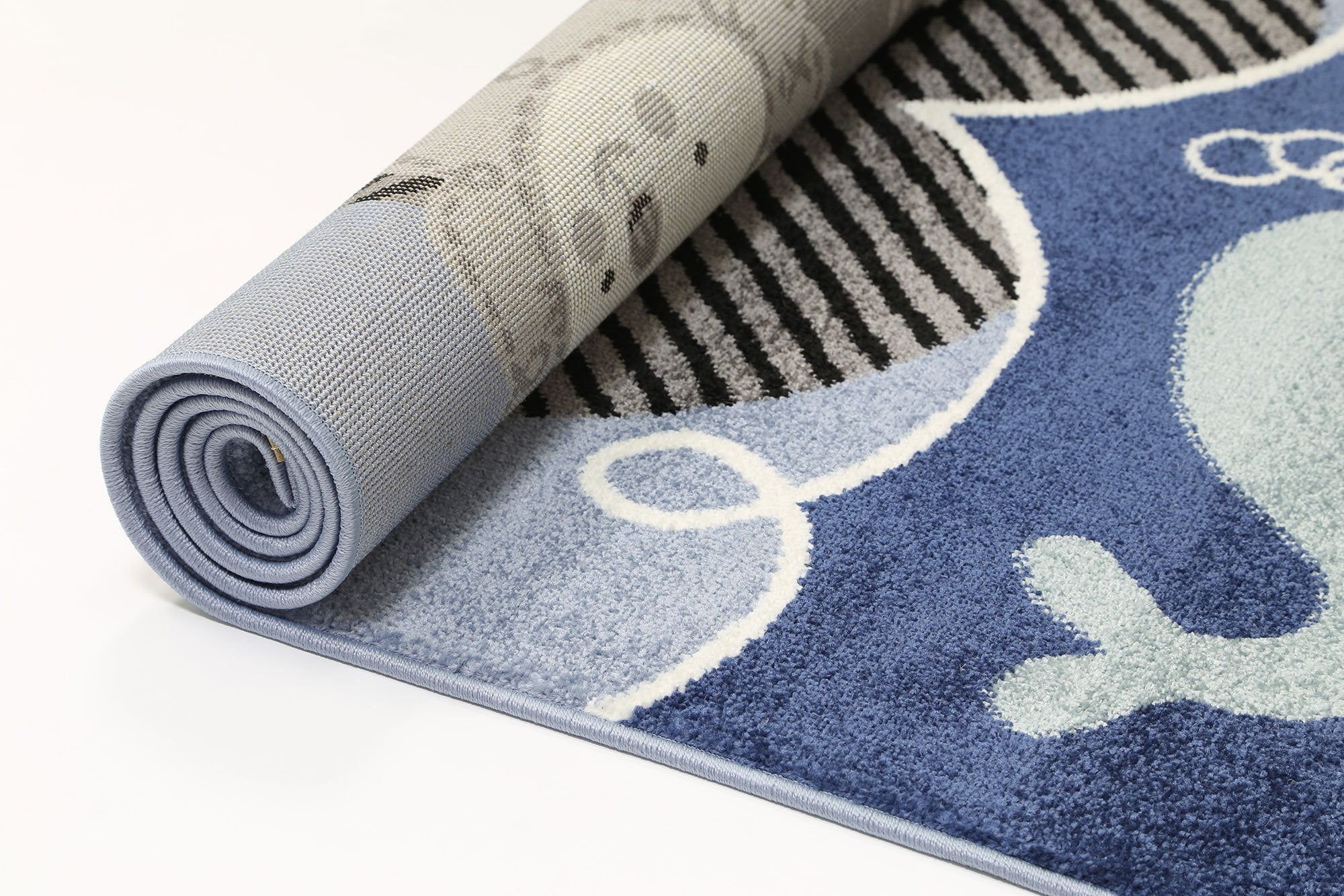 Blue Animal Arc Rug Designed Specifically for Nova Kids