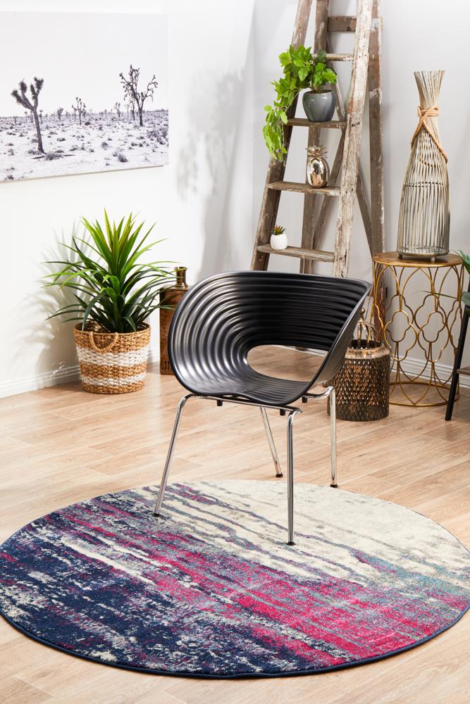 Hot Deal! Evoke Transitional Round Bedrock Stone Rug