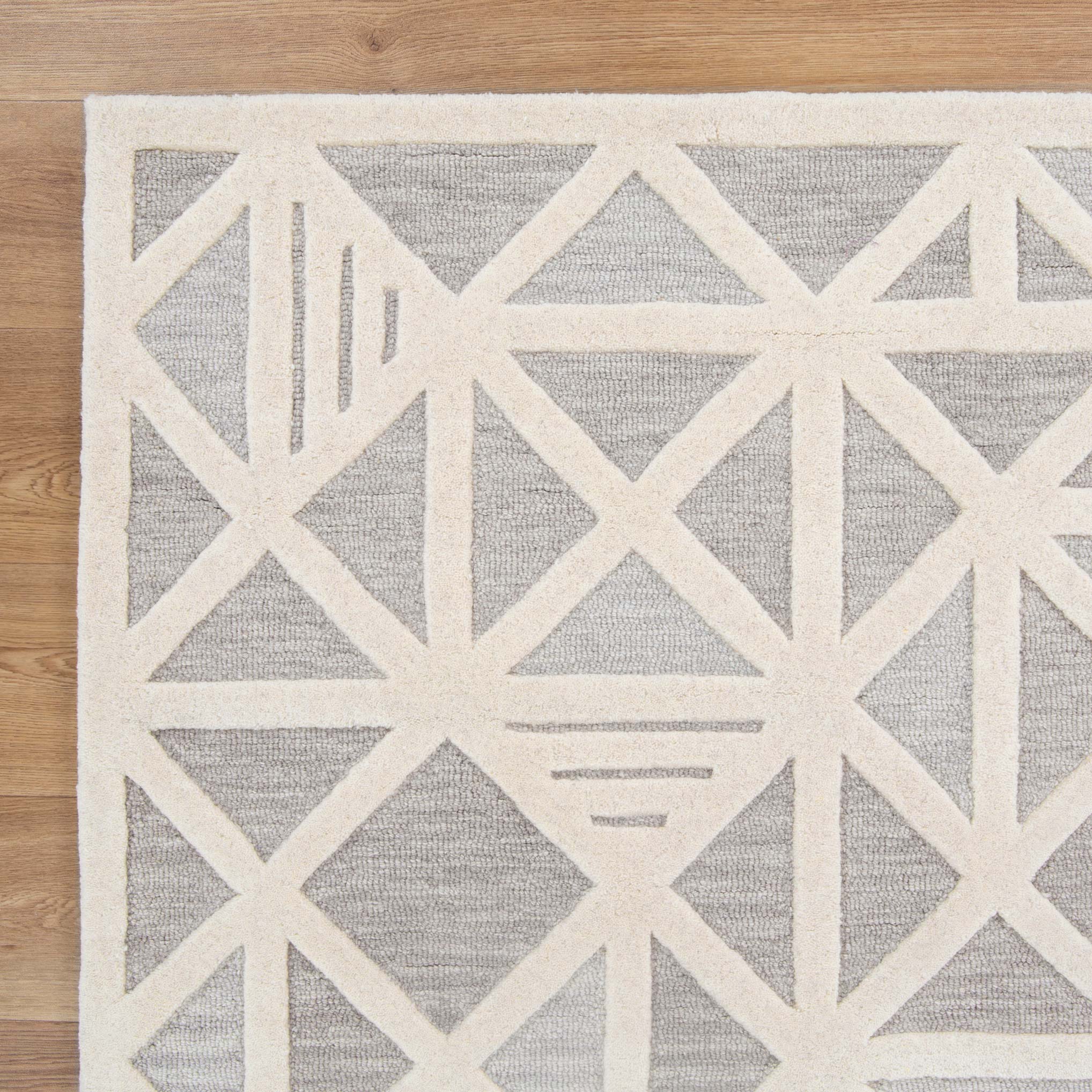 Exclusive Les Nomades Greige Wool Rug Trilogy for Modern Spaces