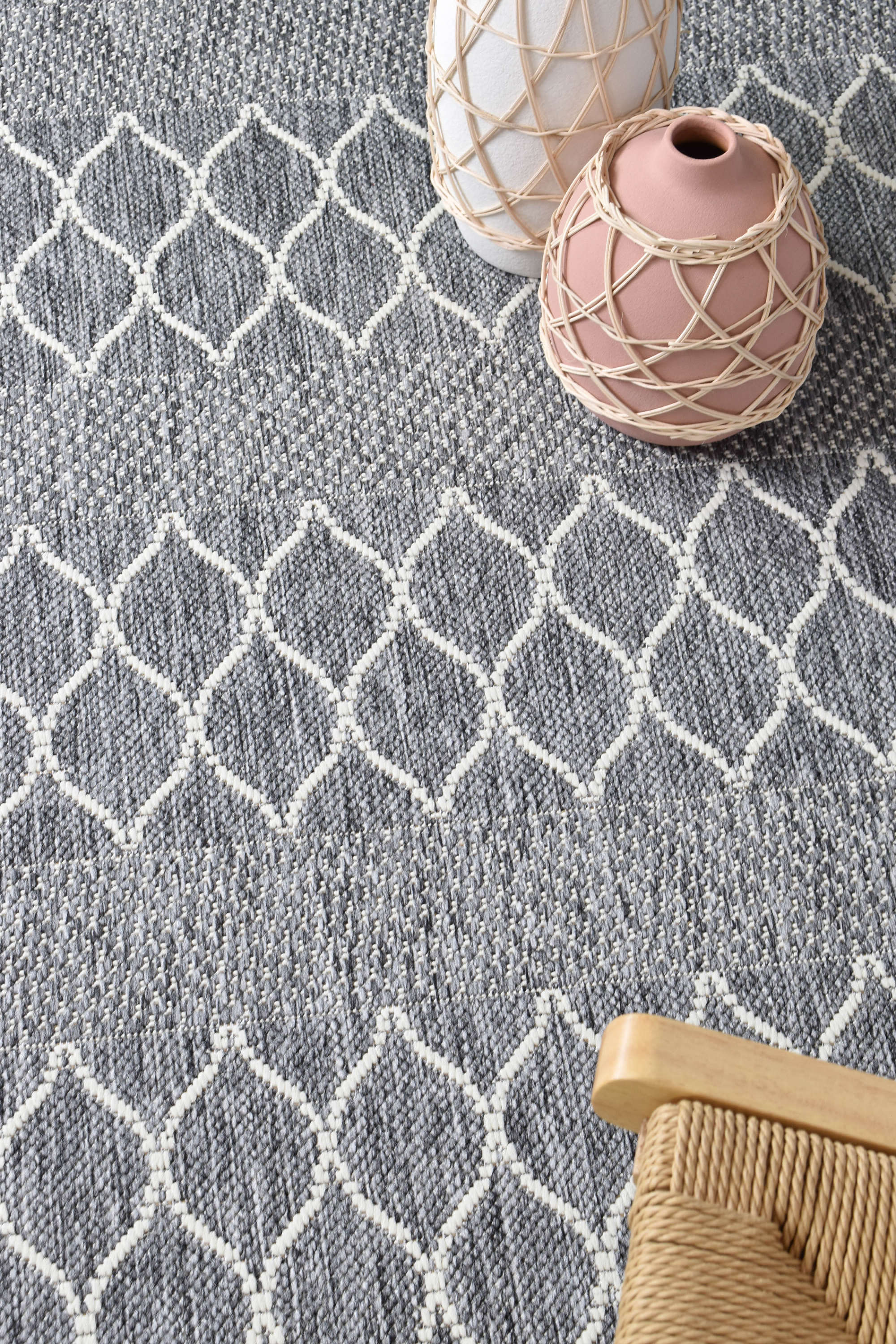 Affordable Grey Alaska Runner Rug 6826-gu6e for Indoor & Outdoor Use