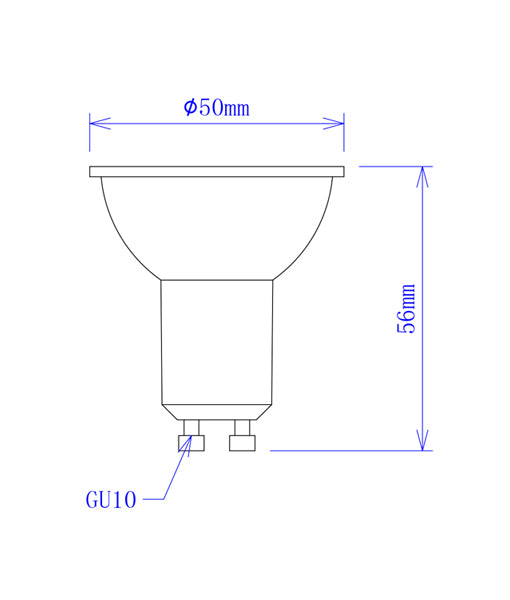 5W GU10 Colored LED Globes with 2-Year Warranty