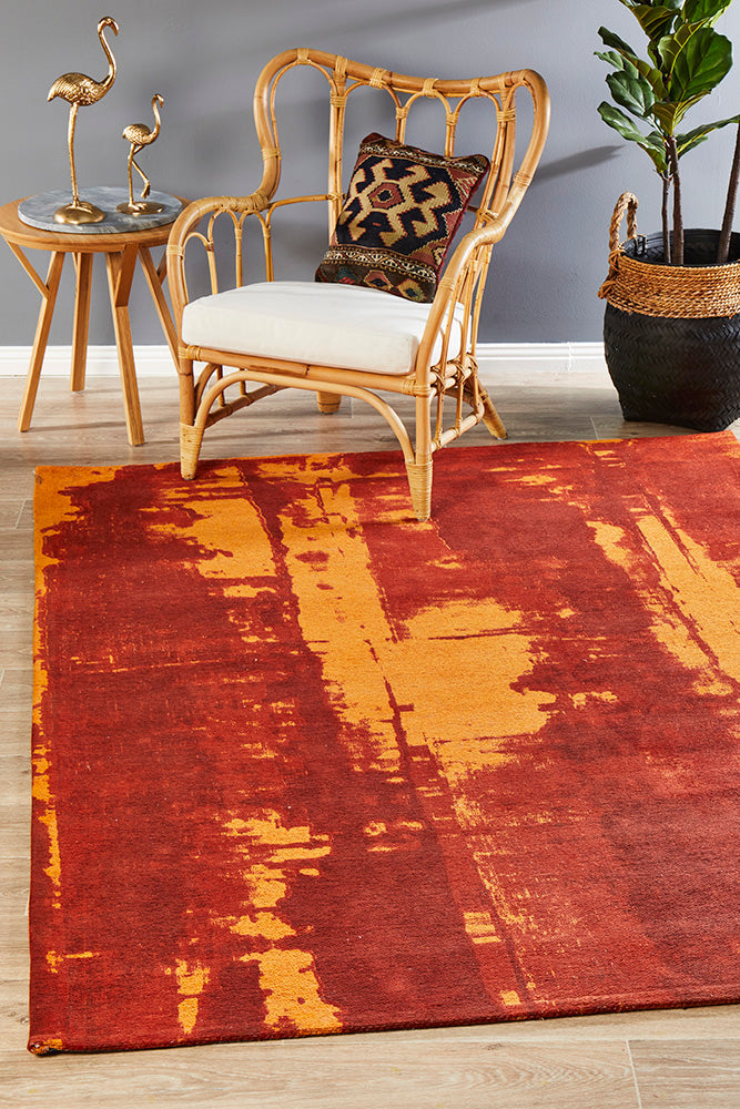 Hot Sale! Magnolia 11 Paprika Area Rug with Rich Autumn Hues