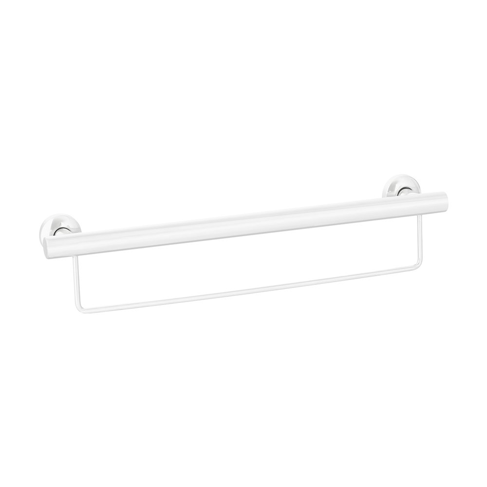 600mm Grab Rail with Optional Colour Towel Rail for Assisted Living