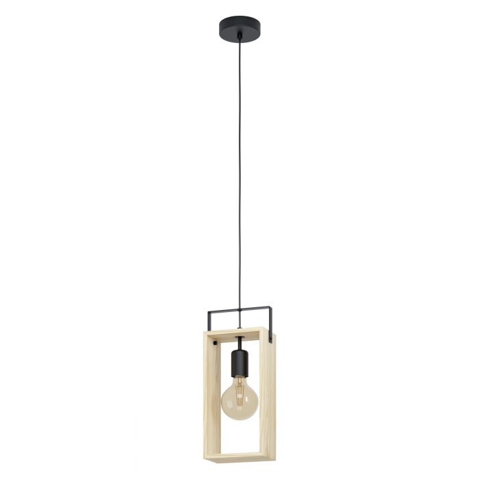 FAMBOROUGH Natural Wood Retro Pendant Light - Exclusive Offer