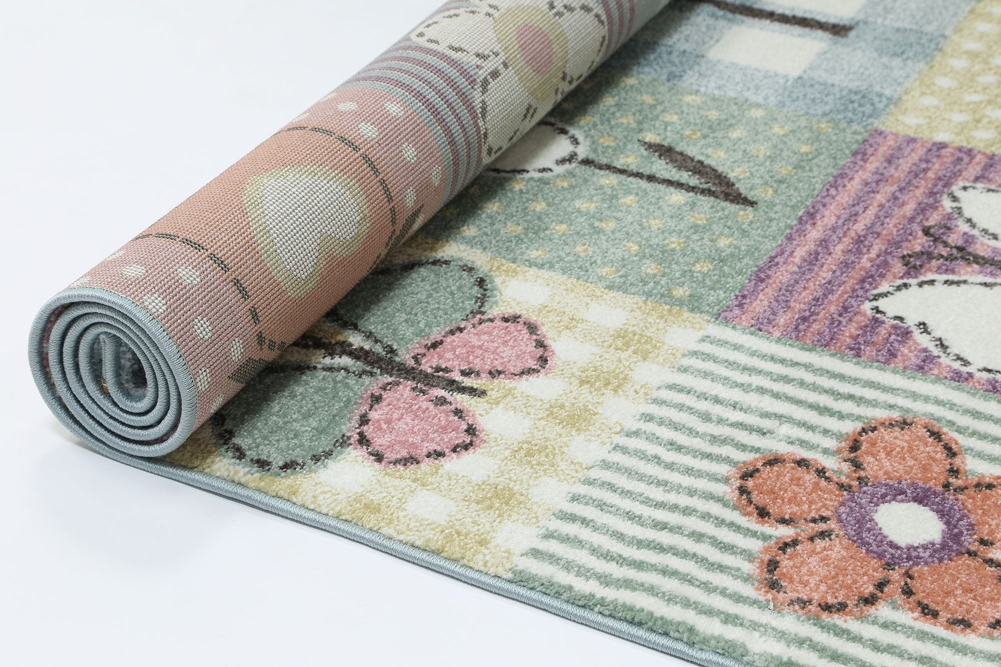 Nova Polypropylene Multi Patch Rug for Kids from Turkey