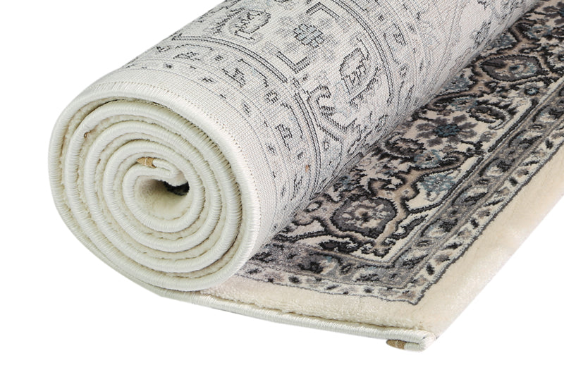 Discount! Oregon Collection Grey Beige Traditional Oriental Area Rug for Vintage Decor