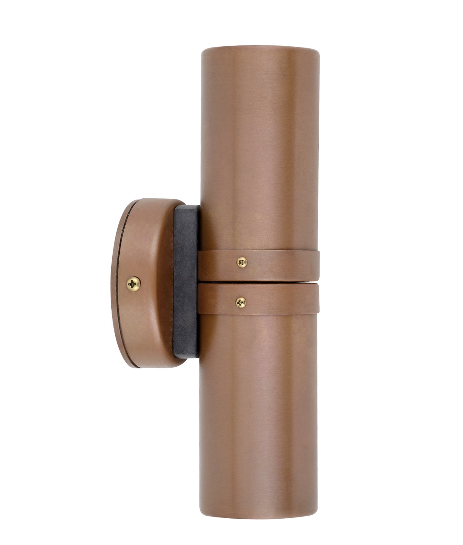 GU10 Aged Copper Exterior Wall - Mounted Pillar Spot Lights with IP54 Rating