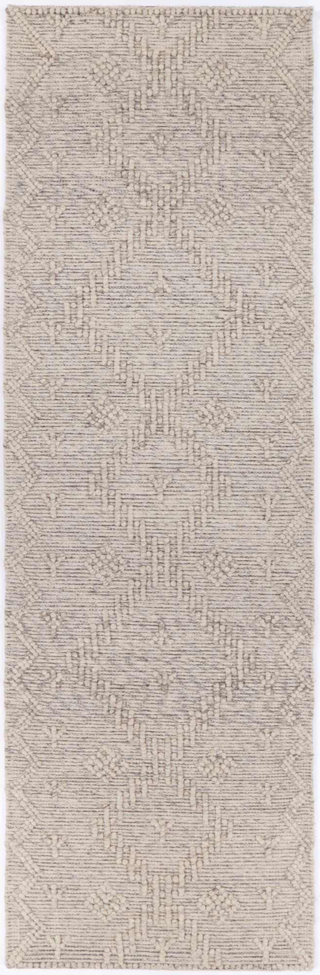 Hot Deal! Anjuna Ash-colored Wool Blend Aztec Rug without Tassel for Your Home
