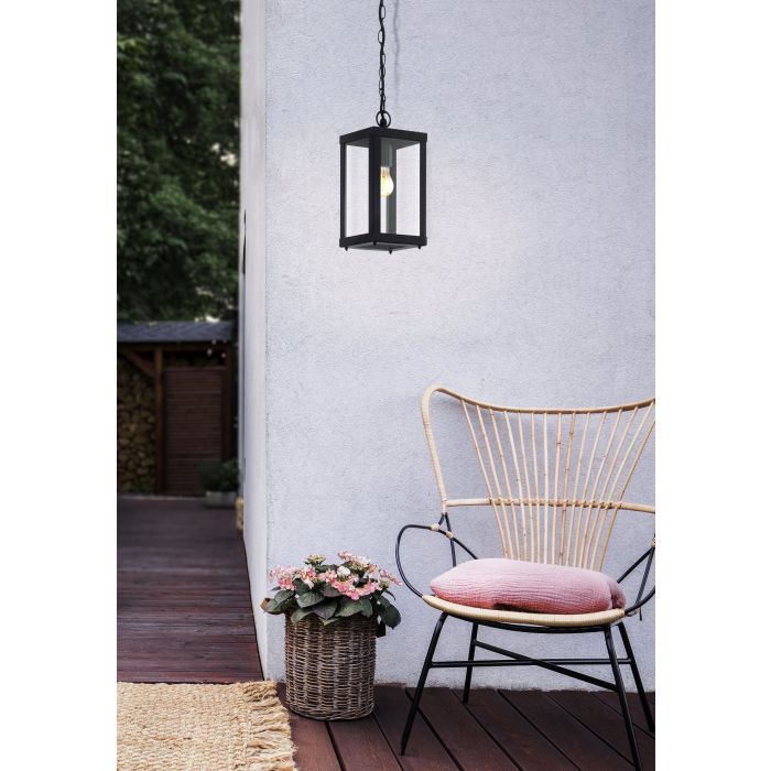 Hot Sale! ALAMONTE 1 Steel Black Pendant Light for Exterior Use