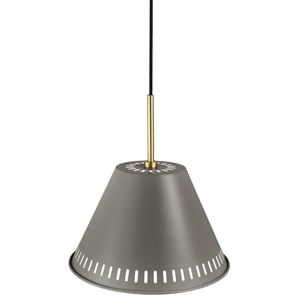 Industrial-Style Pine Black and Grey Pendant Light