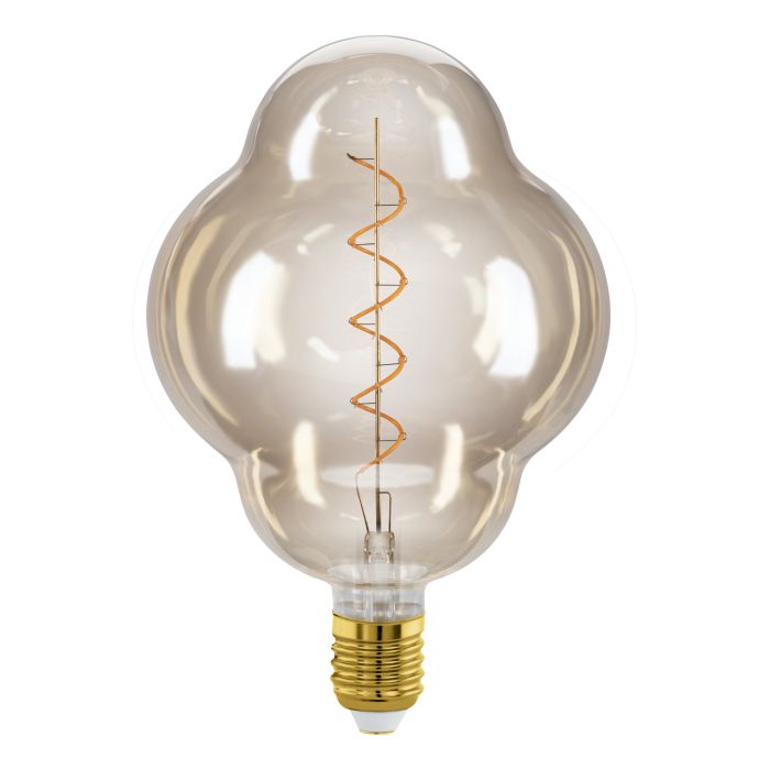 4W Dimmable E27 LED Globe with 2000K Amber Light, CL150 Style
