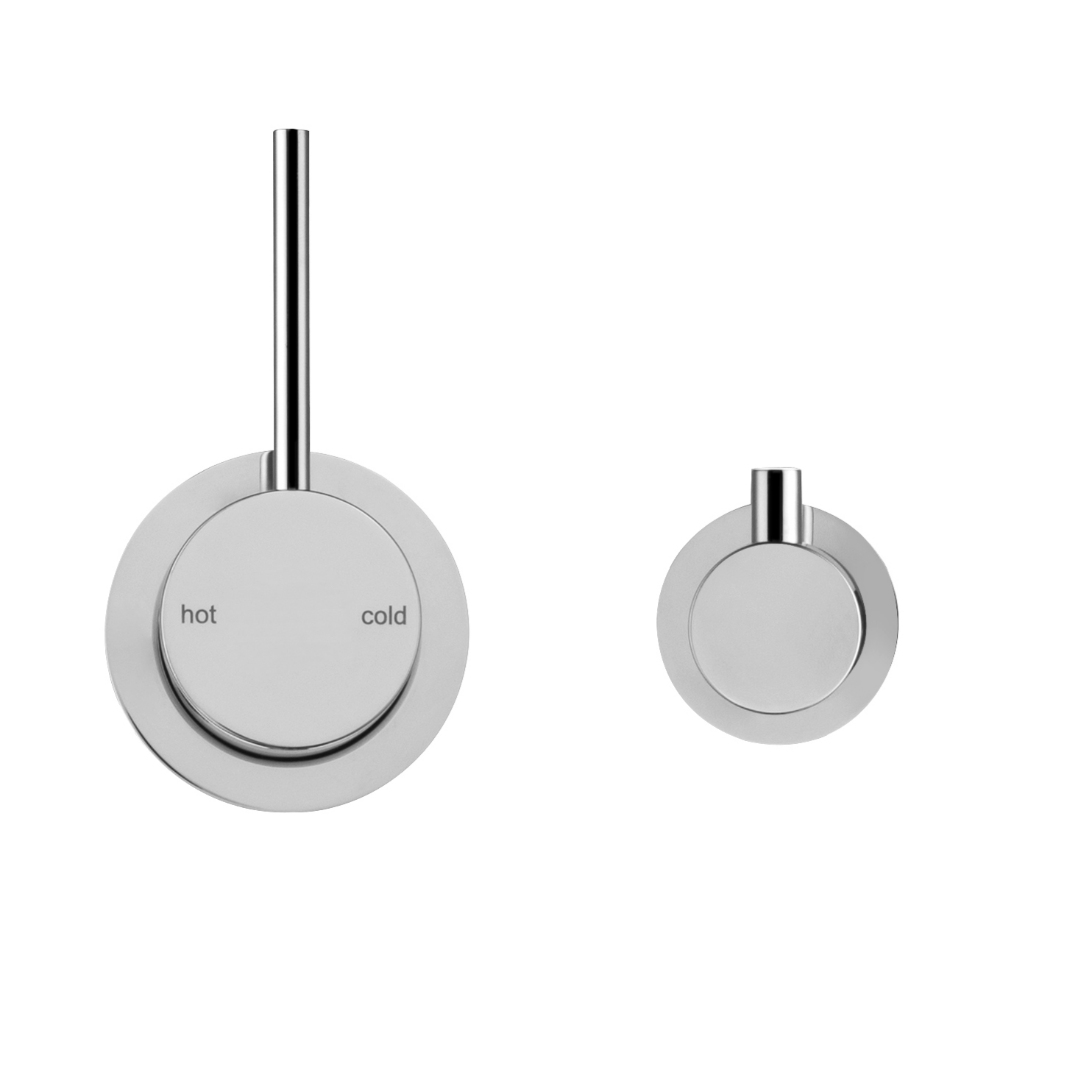 Chrome Mica Shower Mixer with Diverter: Sideways Reverse Handle - Great Value!