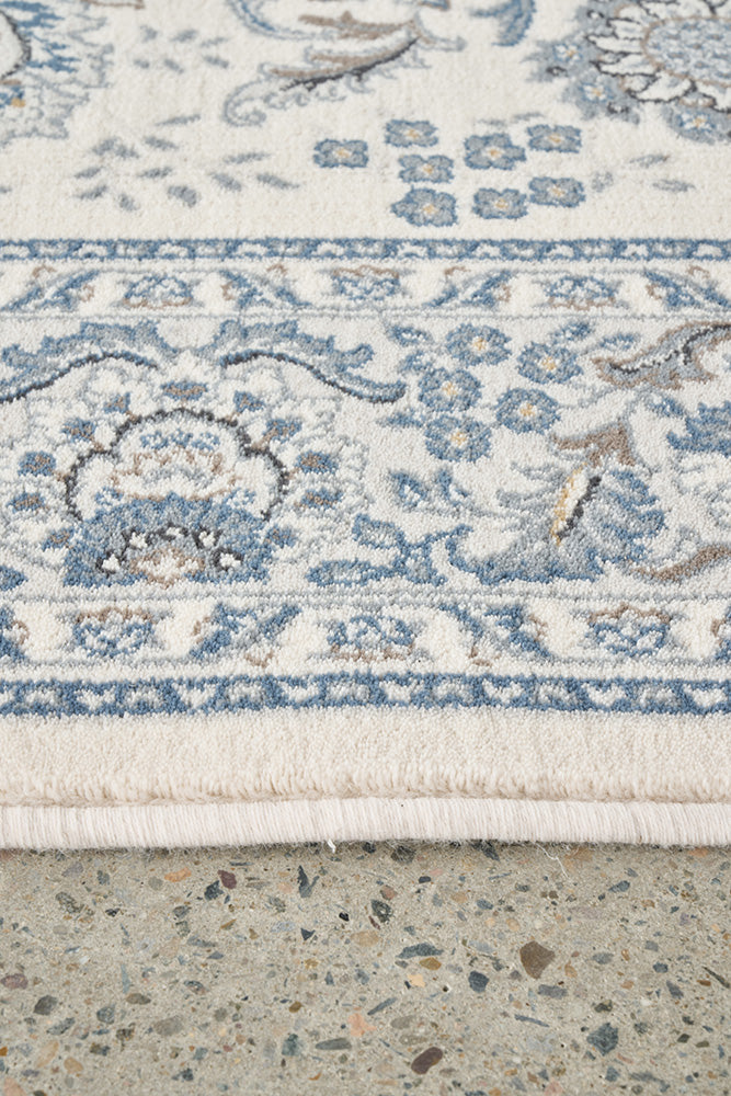 Elegant Cream Melody Nain Wool Rug for Modern Homes