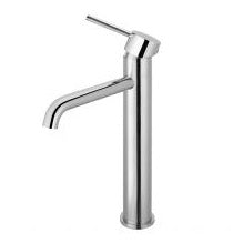 LUCID PIN Series Chrome Round Tall Basin Mixer with Modern Style