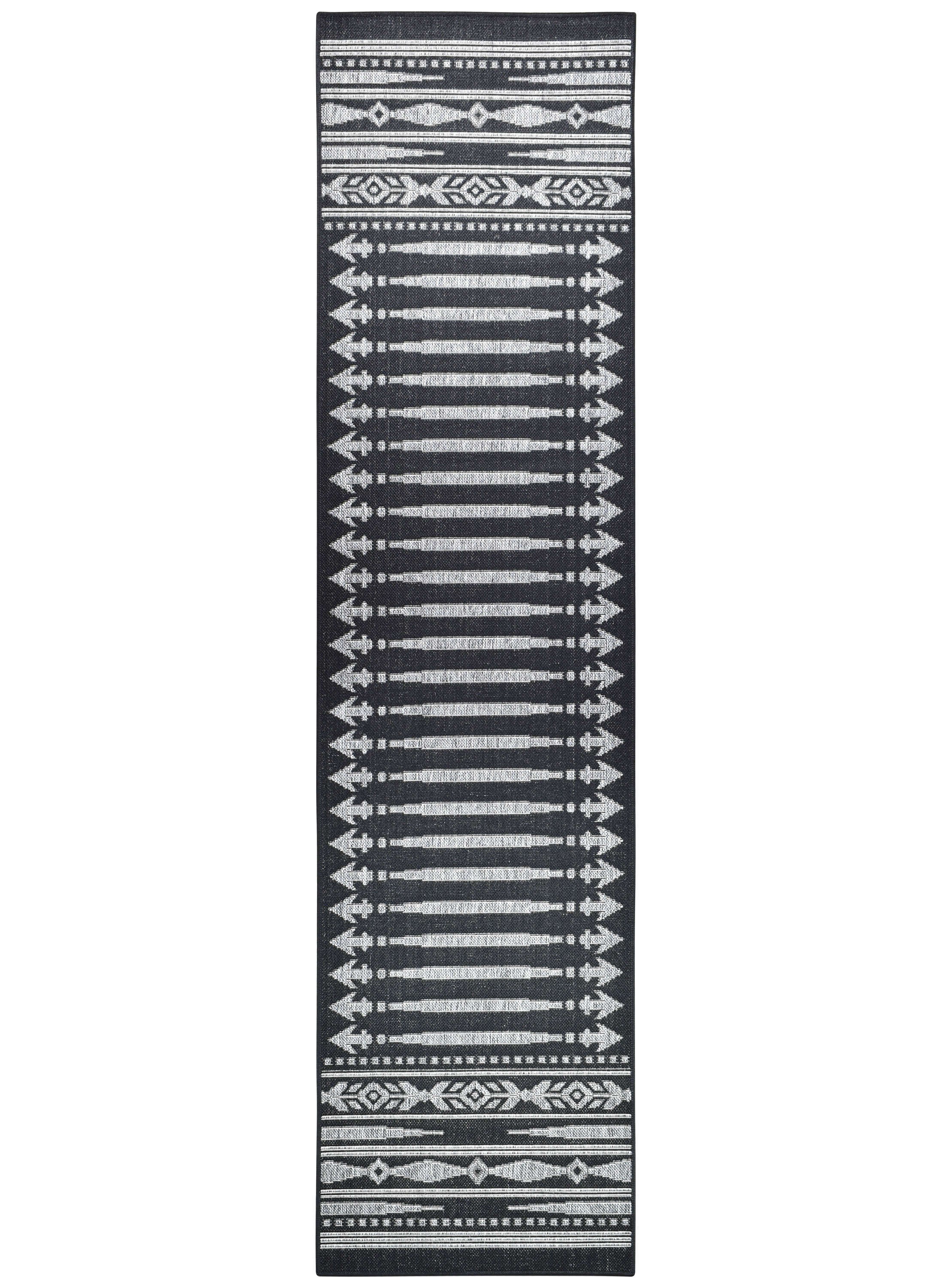 Affordable Alaska Runner Rug in Dark Grey - Ideal for Indoors and Outdoors
