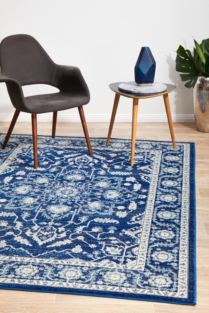 Hot Sale! Navy Transitional Evoke Release Rug with Artisan Quality