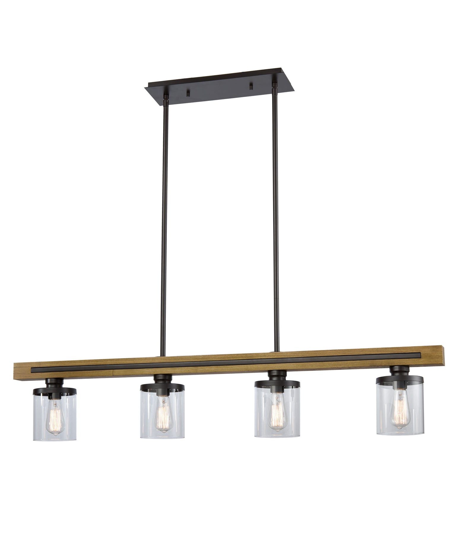 Hot Deal! METI Medieval Rustic Chestnut Wood Bar Pendant Light