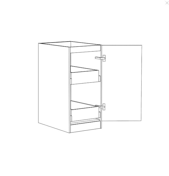 Hot Sale! Noosa Matte White Laundry Floor Cabinet with Internal Drawer (415x584x880)