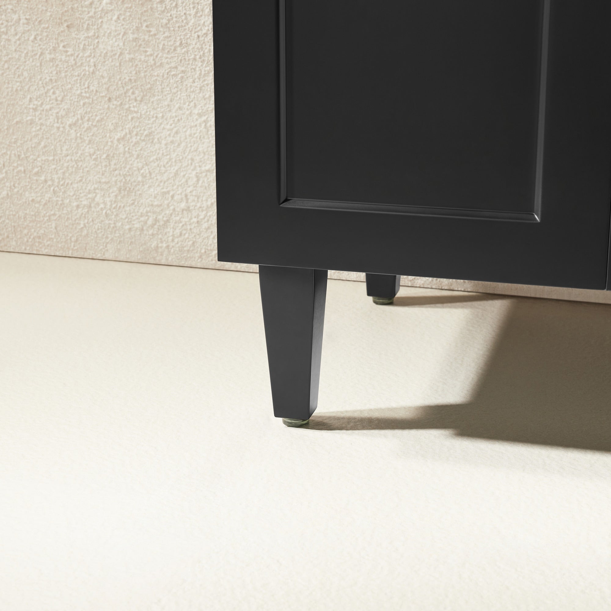 Hot Sale! 600mm Harrington Freestanding PVC Bathroom Vanity in Matte Black