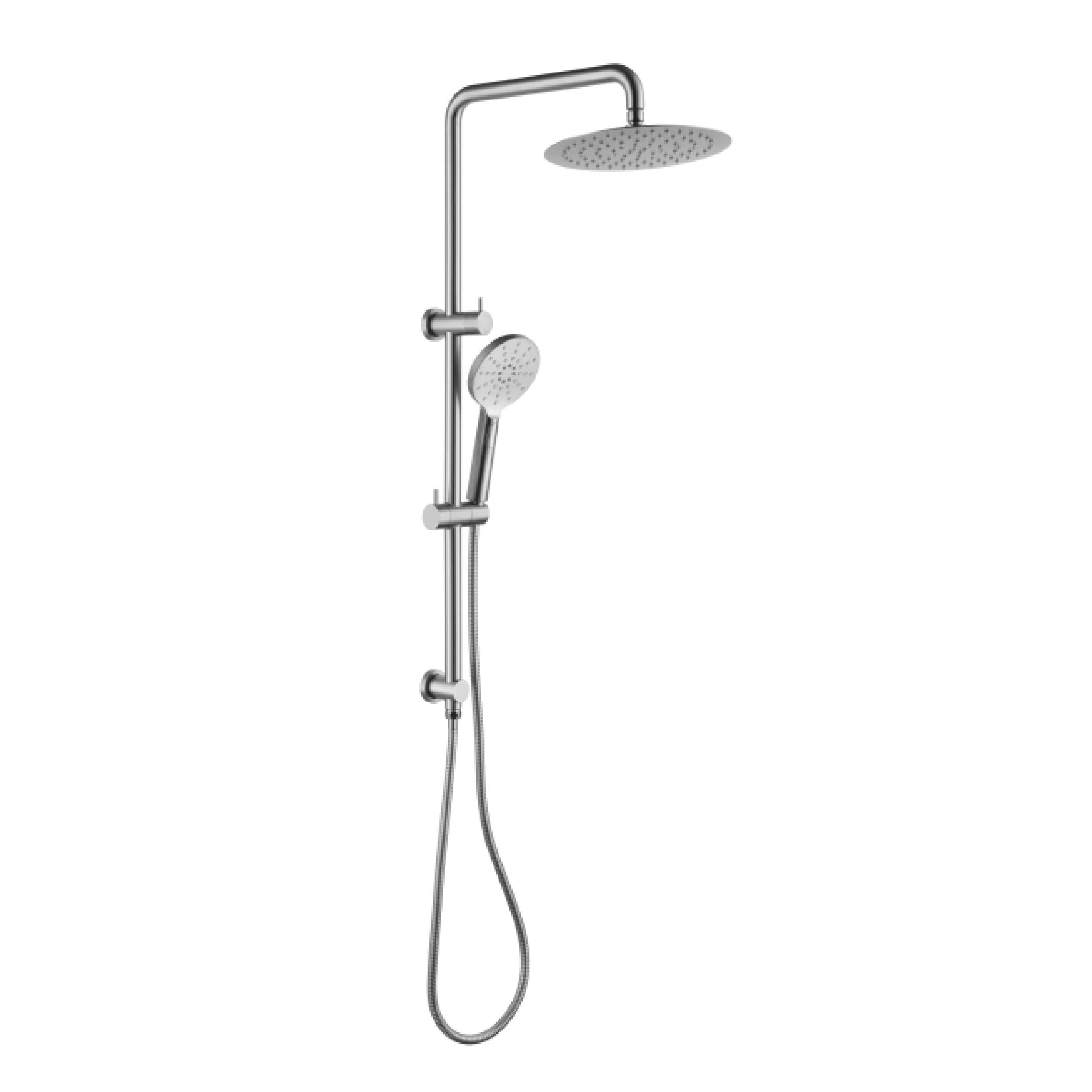 Upgrade Now! Mica Brushed Nickel Dual Shower Rail
