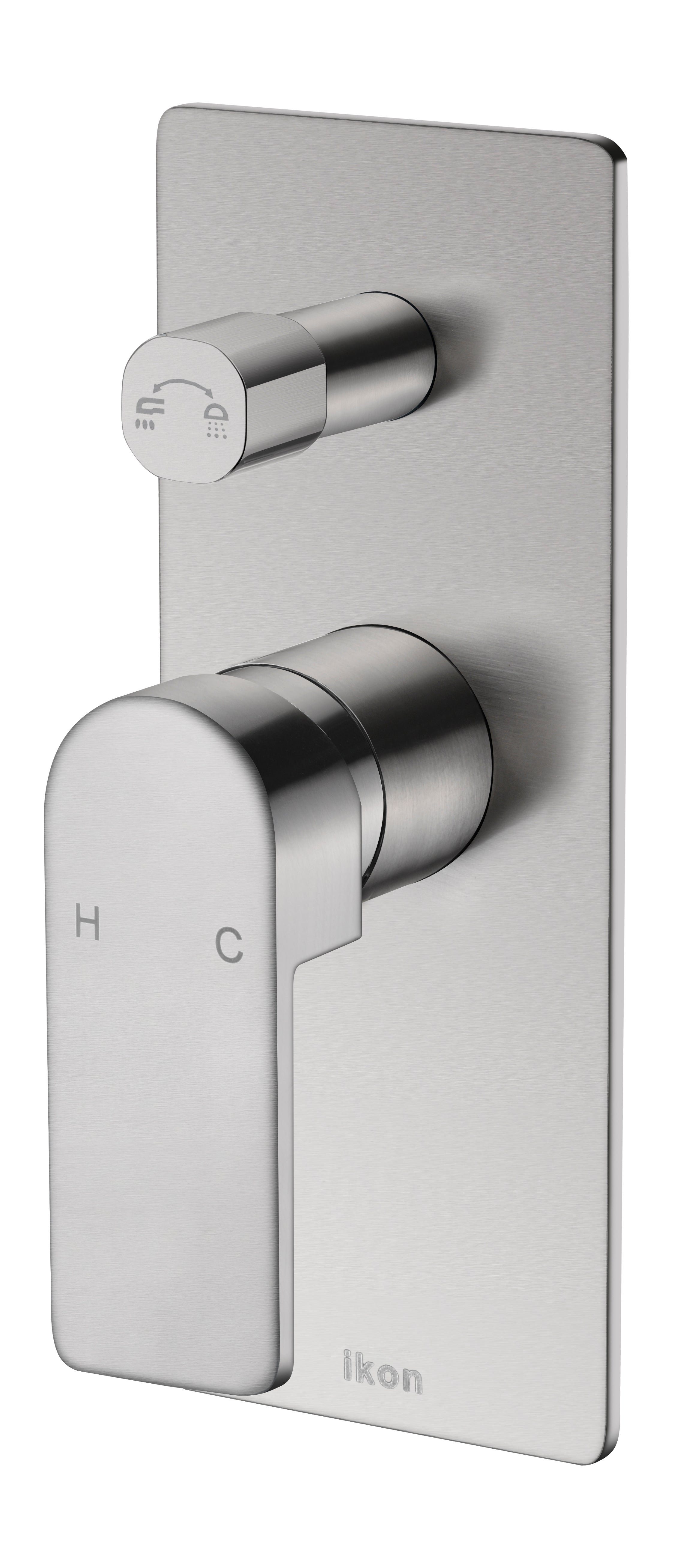 Hot Deal: Flores Wall Mixer with Diverter in Brushed Nickel