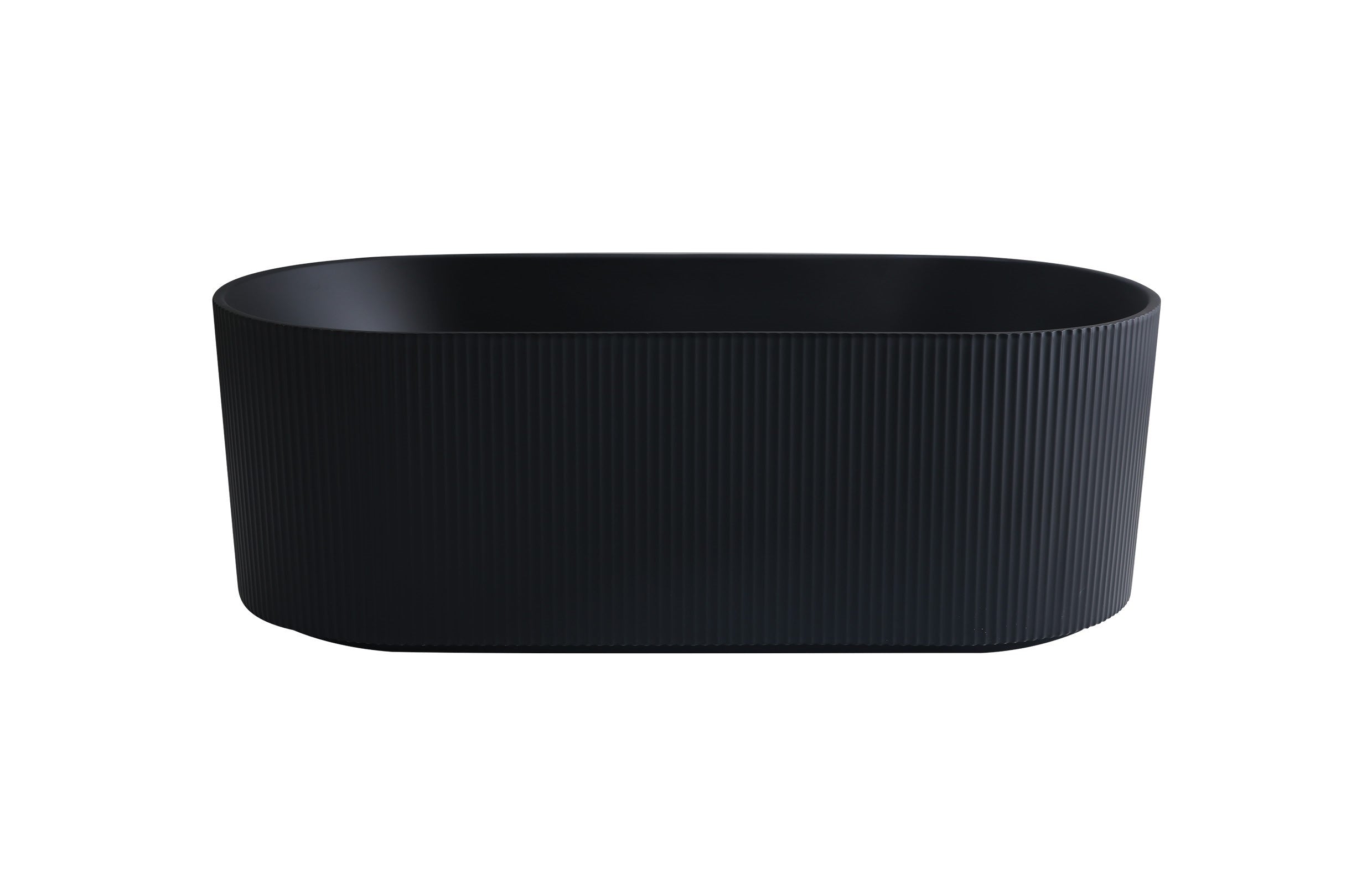 Ally Groove Freestanding Bathtub (Matte Black) - 1500mm/1700mm | Luxury Deal