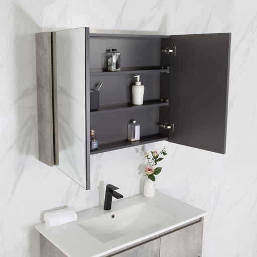 LOLA Grey Wall Hung Vanity - All Sizes Available