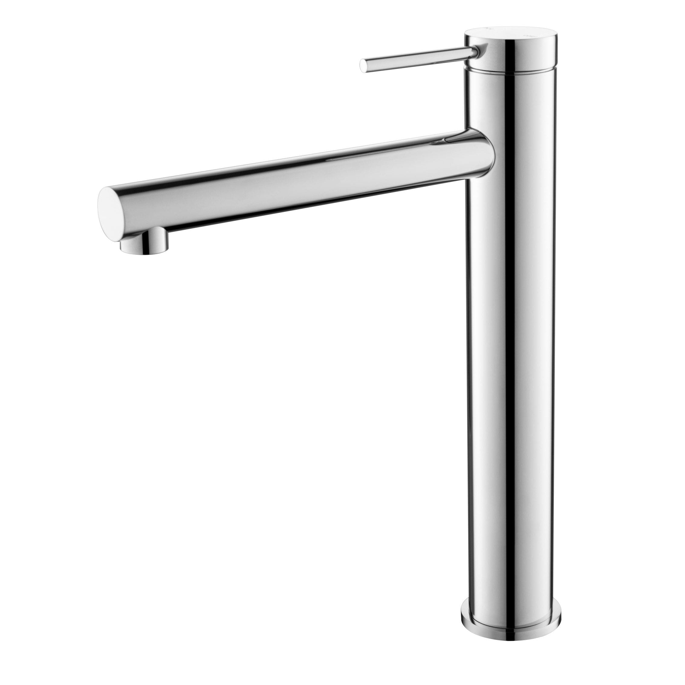 Chrome Mica Tall Straight Basin Mixer - Stylish and Functional