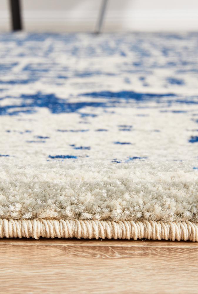 Hot! Evoke Horizon White Navy Transitional Rug