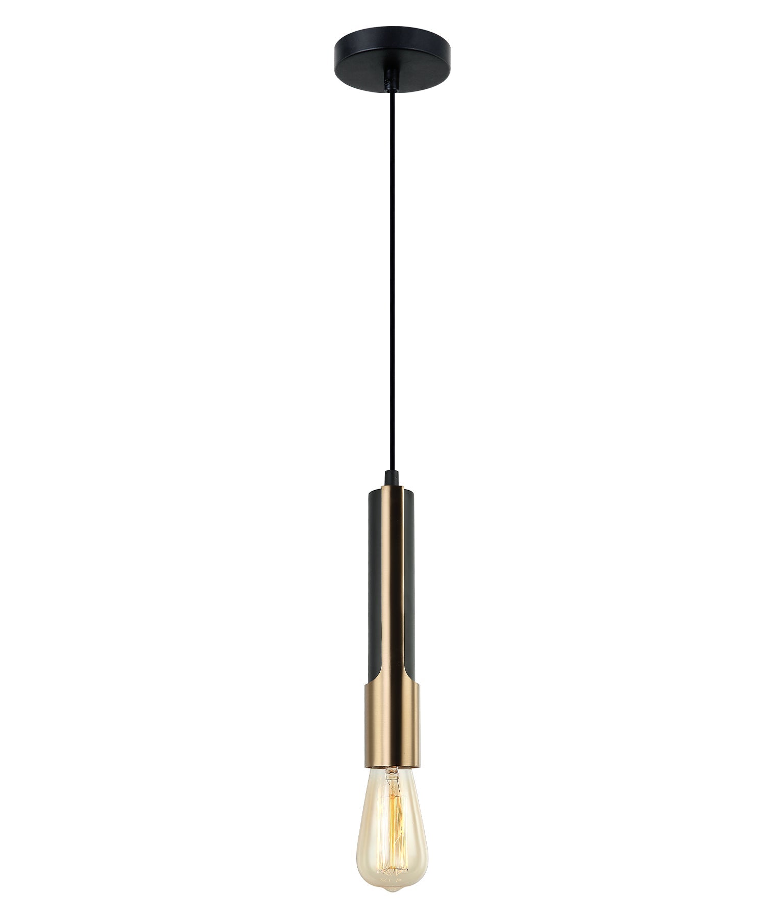 Hot Sale: Interior Tube Pendant Lights with Brass Highlights