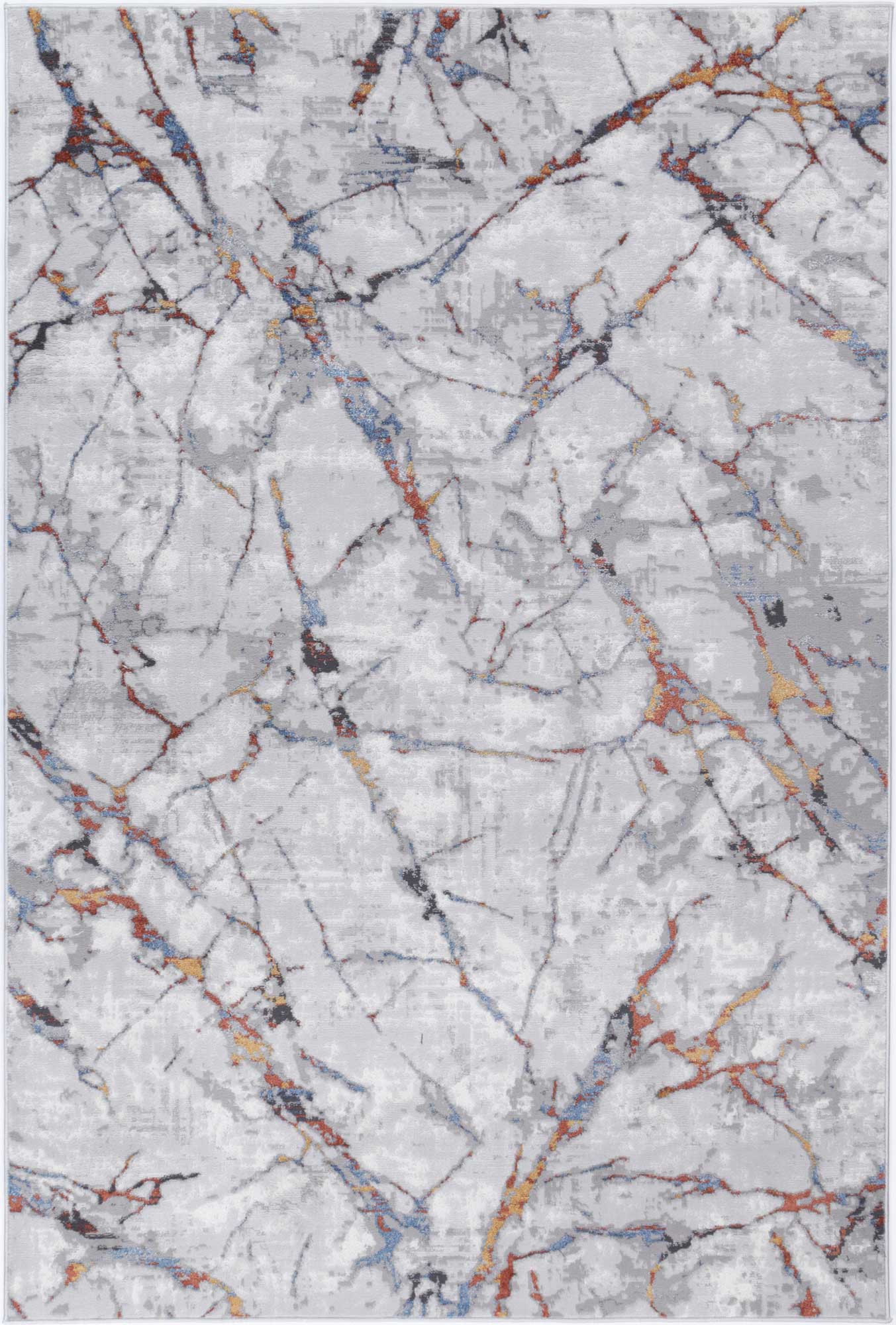 Vincent Malo Grey and Multi - Colored Abstract Area Rug