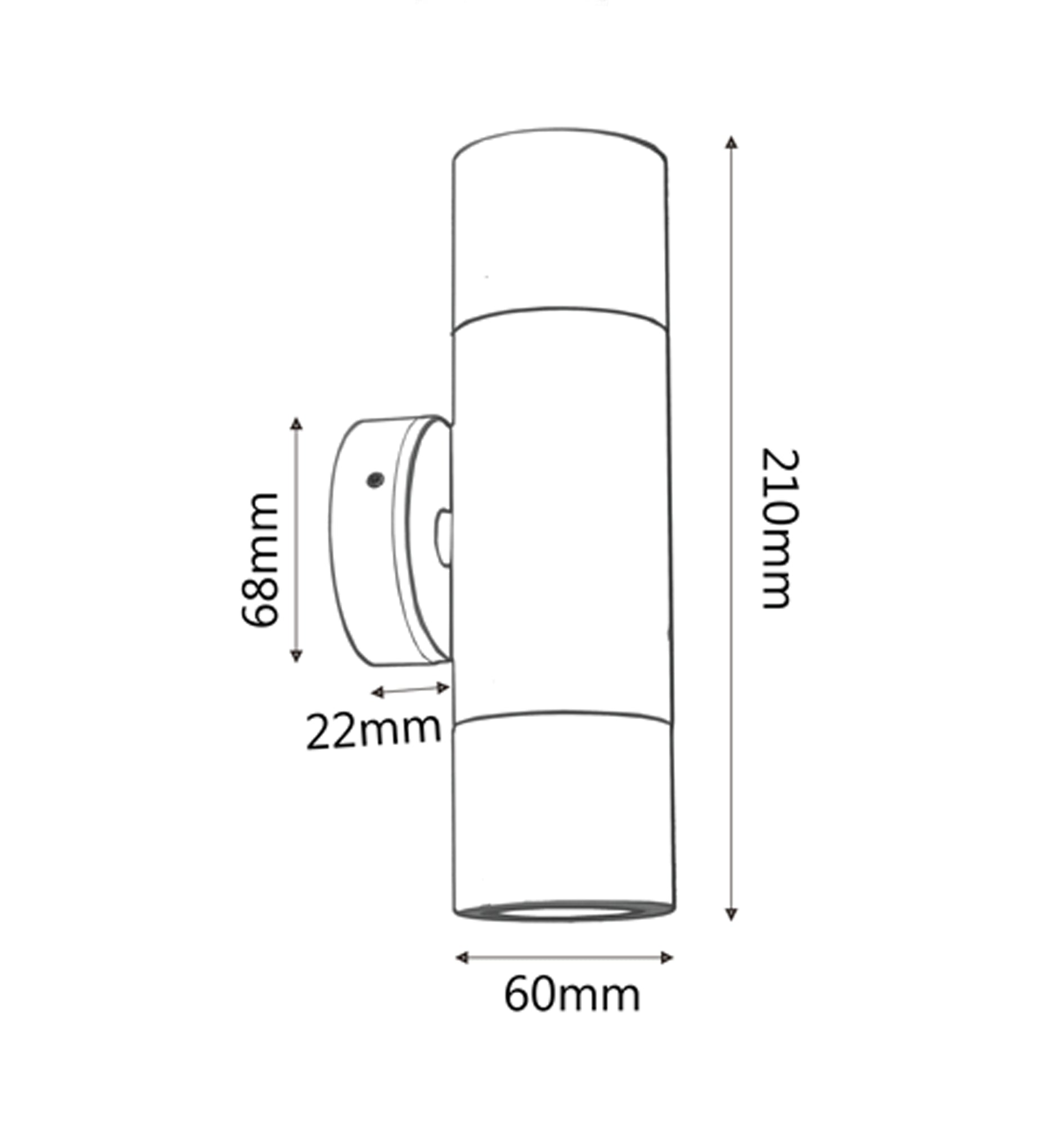 Hot Deal! IP65 White Aluminium MR16 Exterior Wall Pillar Spot Lights