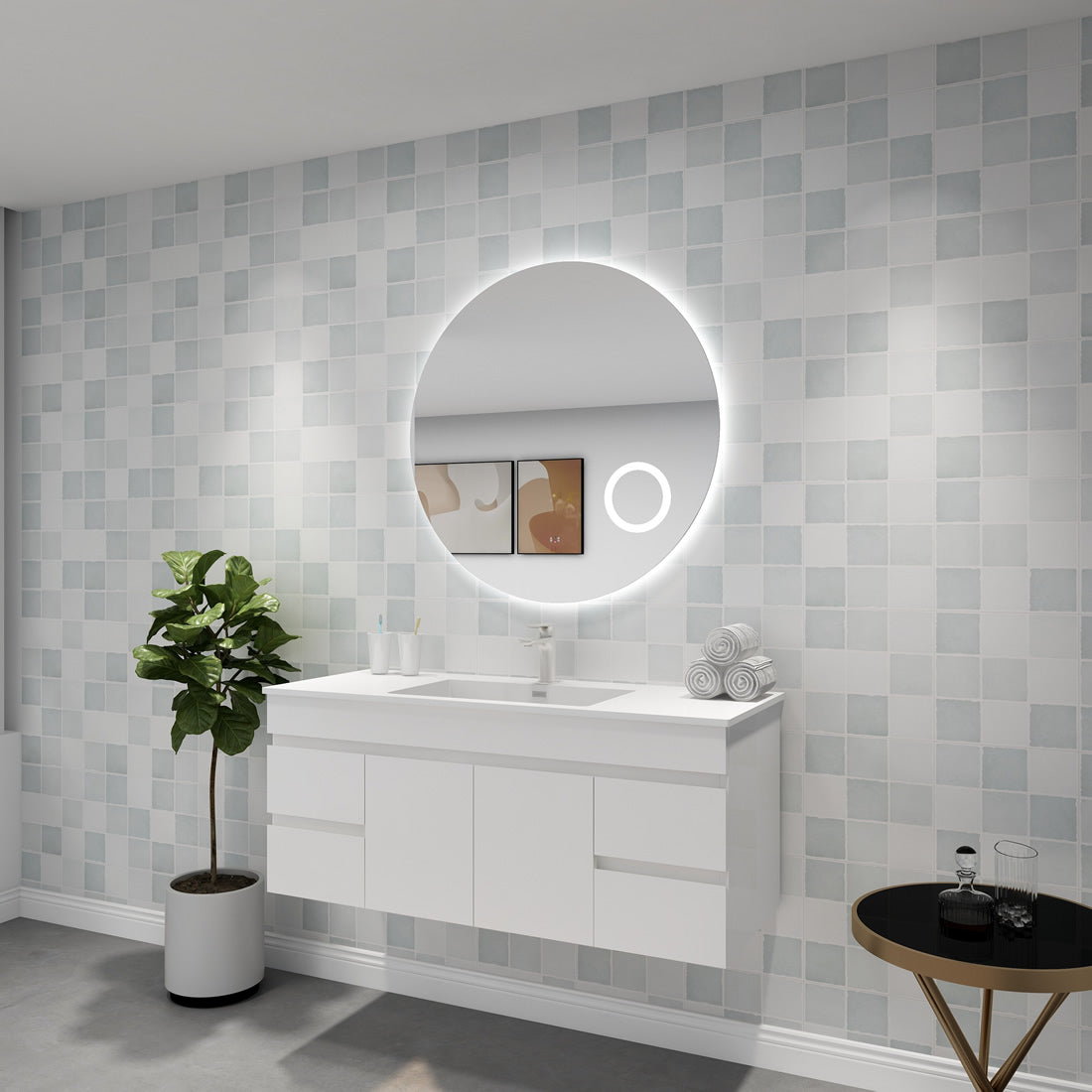 Super Deal! 900mm Poseidon LED Backlit Vanity Mirror with Magnifier