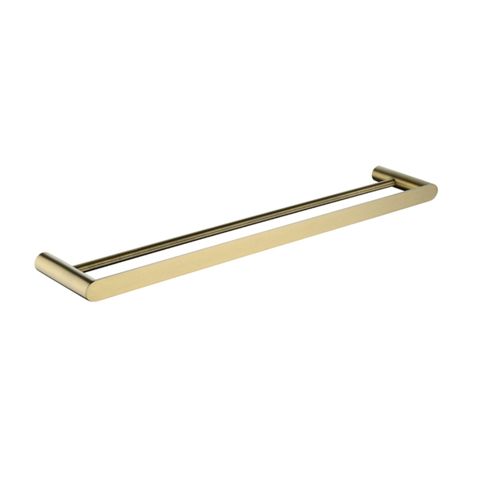 600mm Esperia Double Brushed Yellow Gold Towel Rail - Stylish and Durable