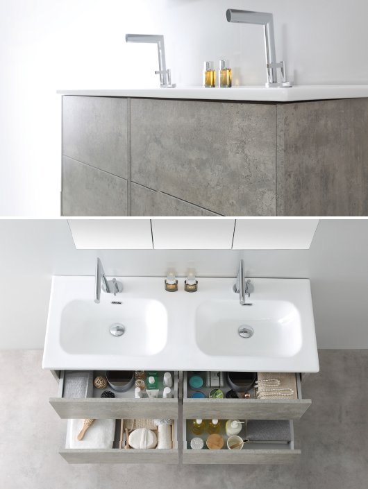 1200mm Gargano Wood Grain Wall-Hung Vanity with Modern Design